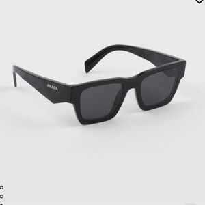 Prada Black Rectangular Sunglasses